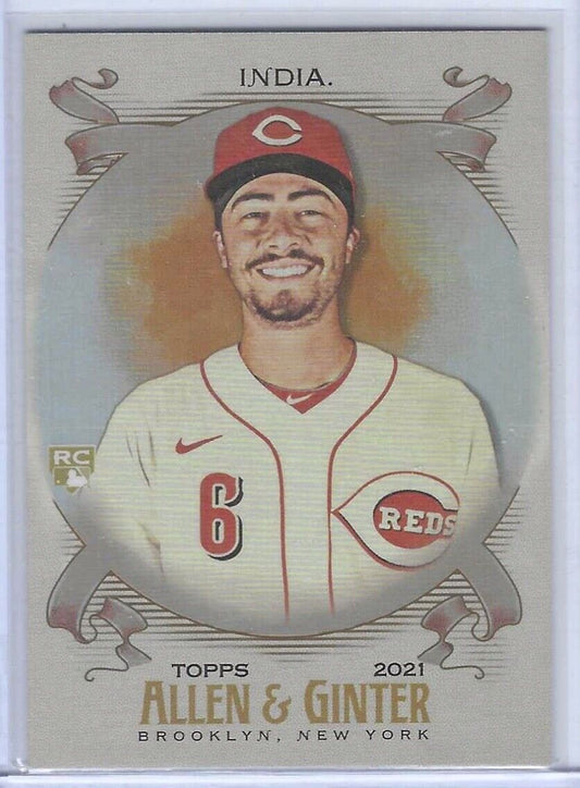 JONATHAN INDIA 2021 TOPPS ALLEN AND GINTER SILVER FOIL HOT BOX RC #210