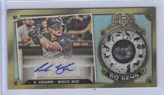 ANDREW VAUGHN 2022 TOPPS GYPSY QUEEN GEM MINIS ON CARD AUTO #D 12/50