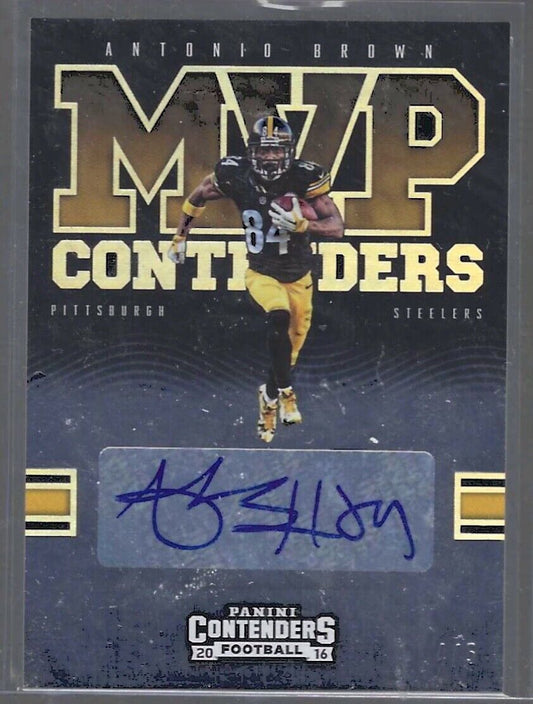 ANTONIO BROWN 2016 PANINI CONTENDERS MVP CONTENDERS FOIL AUTO #D 4/5