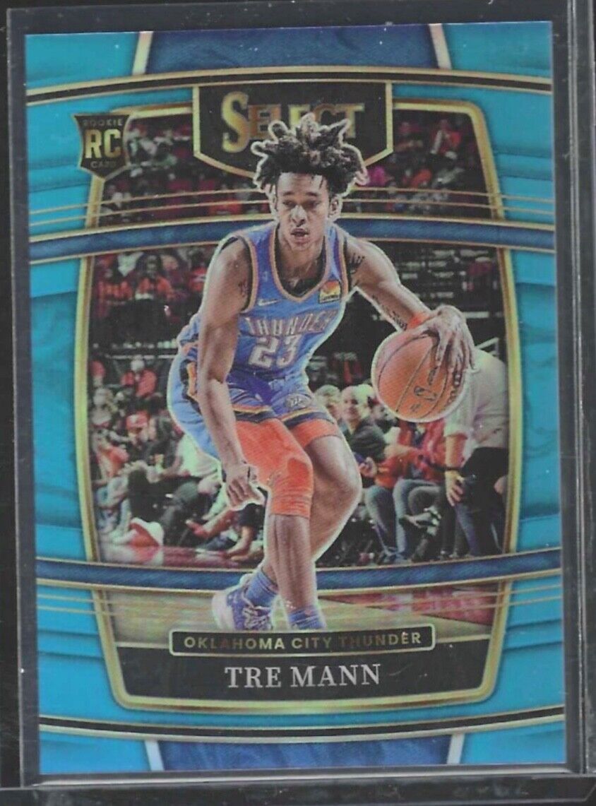 TRE MANN 2021-22 PANINI SELECT CONCOURSE LIGHT BLUE PRIZM ROOKIE RC #D 083/299