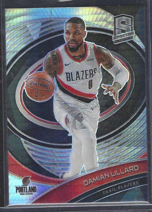 DAMIAN LILLARD 2020-21 PANINI SPECTRA SILVER HYPER PRIZM VARIATION #63