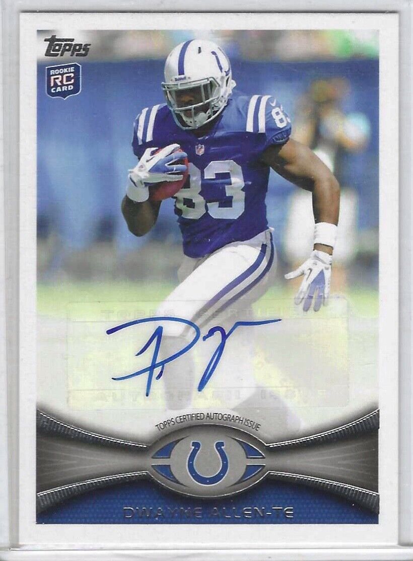 DWAYNE ALLEN 2012 TOPPS SSP BASE ROOKIE AUTO RC #58