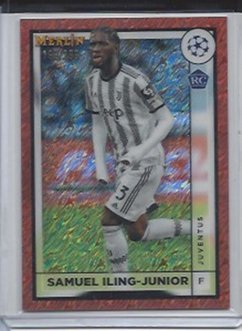 SAMUEL ILING JUNIOR 2022-23 TOPPS MERLIN ROSE GOLD SHIMMER REFRACTOR RC #D /299