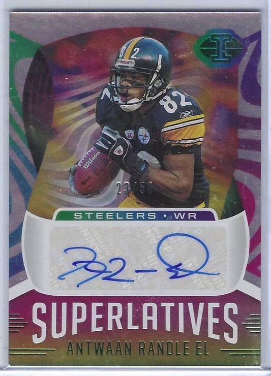 ANTWAAN RANDLE EL 2021 PANINI ILLUSIONS SUPERLATIVES AUTO #D 23/50