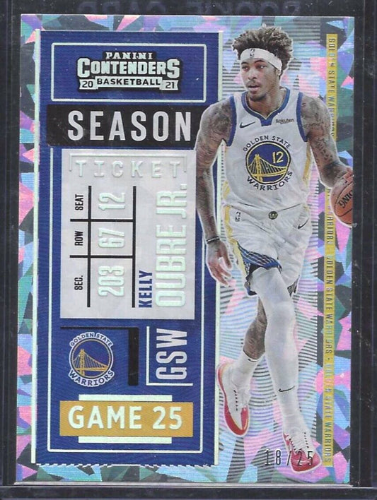 KELLY OUBRE JR 2020-21 PANINI CONTENDERS CRACKED ICE SEASON TICKET #D 18/25