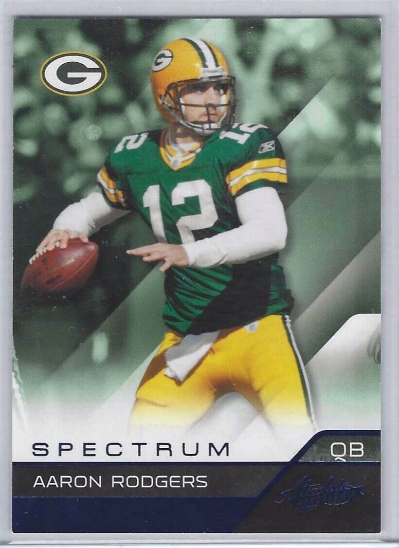 AARON RODGERS 2011 PANINI ABSOLUTE MEMORABILIA SPECTRUM BLUE #D 087/100
