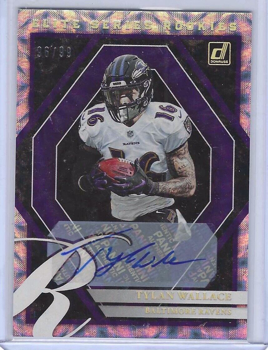 TYLAN WALLACE 2021 PANINI DONRUSS THE ROOKIES AUTO RC #D 96/99