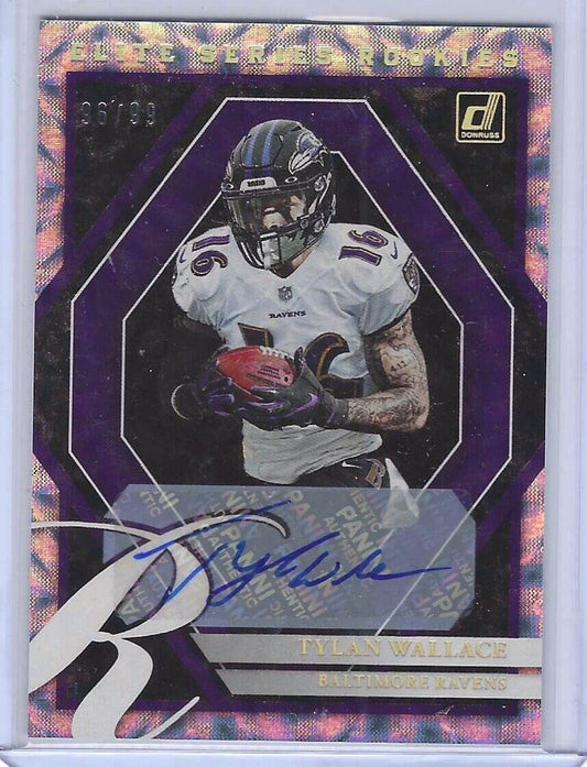 TYLAN WALLACE 2021 PANINI DONRUSS THE ROOKIES AUTO RC #D 96/99