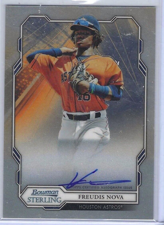 FREUDIS NOVA 2019 BOWMAN STERLING PROSPECT ON CARD AUTO #BSPA-FN