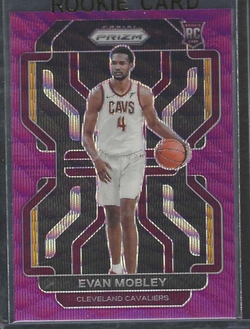 EVAN MOBLEY 2021-22 PANINI PRIZM PURPLE WAVE PRIZM ROOKIE RC #325