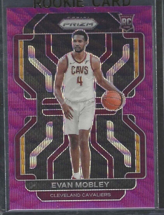 EVAN MOBLEY 2021-22 PANINI PRIZM PURPLE WAVE PRIZM ROOKIE RC #325