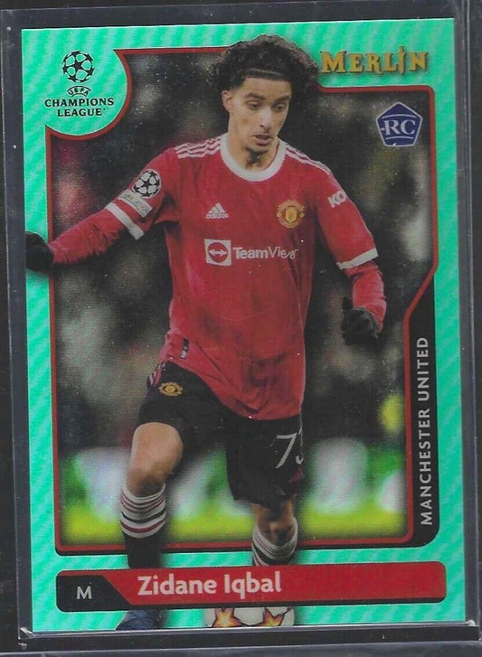 ZIDANE IQBAL 2021-22 TOPPS MERLIN AQUA REFRACTOR ROOKIE RC #D 199/199