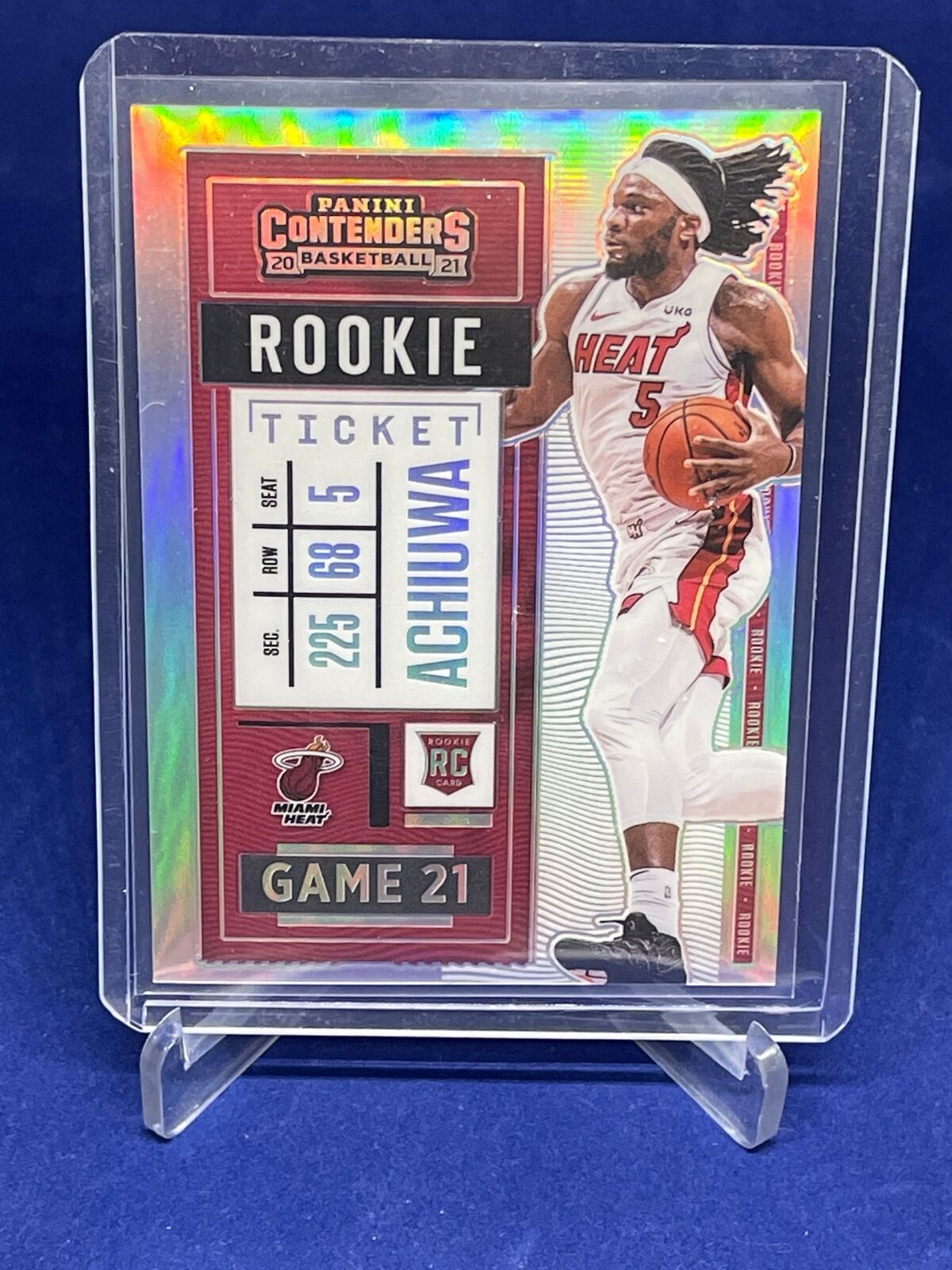 PRECIOUS ACHIUWA 2020-21 CONTENDERS ROOKIE TICKET PHOTO VARIATION RC PRIZM #113