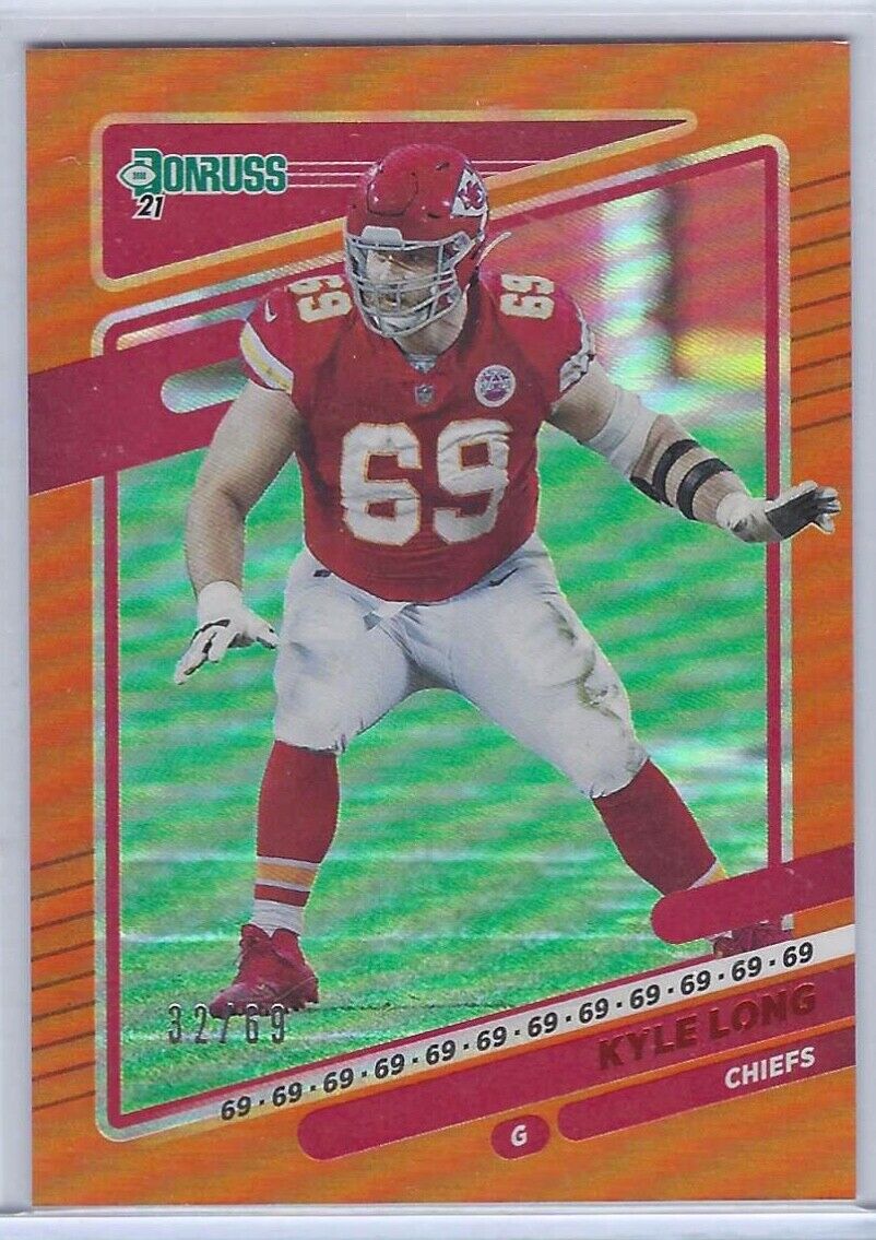 KYLE LONG 2021 PANINI DONRUSS ORANGE FOIL JERSEY NUMBER VARIATION #D 32/69