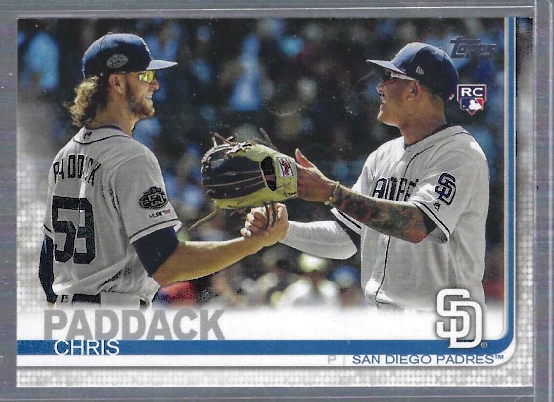 CHRIS PADDACK 2019 TOPPS UPDATE SERIES SP PHOTO VARIATION RC #US263