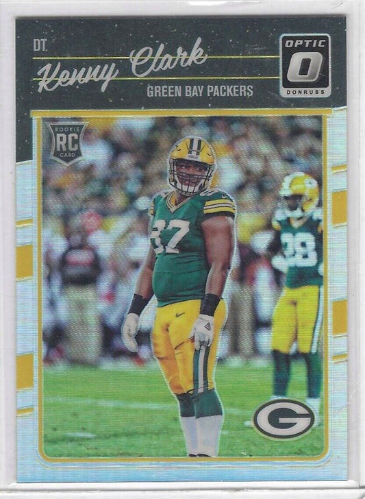 KENNY CLARK 2016 DONRUSS OPTIC SILVER HOLO RC #128
