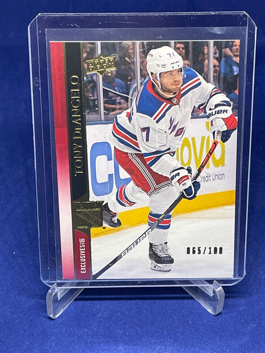 TONY DEANGELO 2020-21 UPPER DECK SERIES ONE UD EXCLUSIVES GOLD #D 65/100