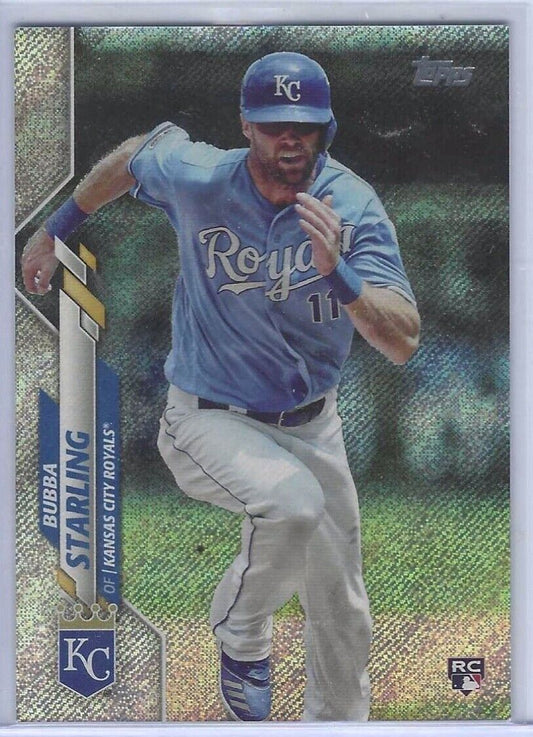 BUBBA STARLING 2020 TOPPS SERIES ONE FOILBOARD PARALLEL ROOKIE RC #D 099/264