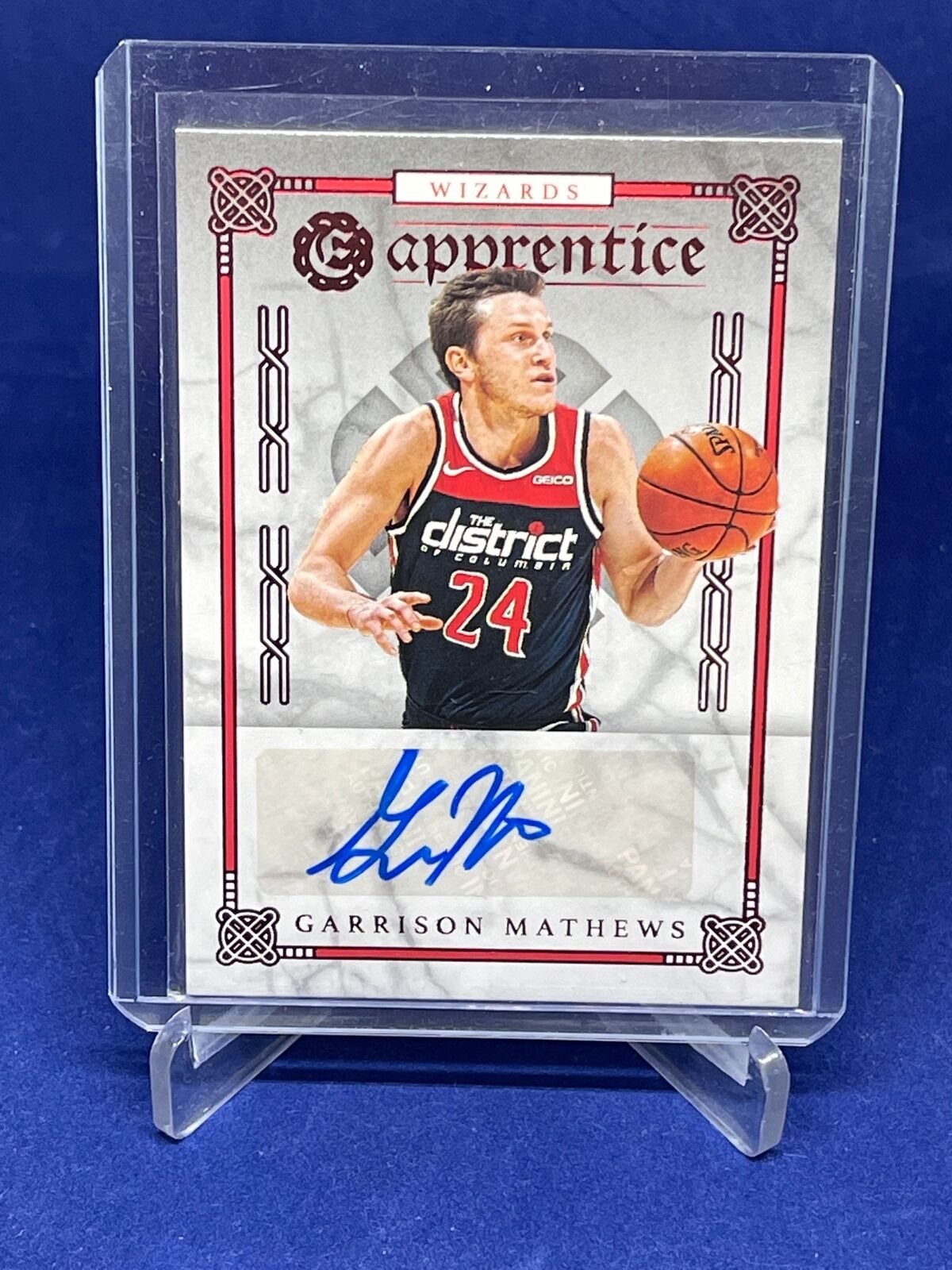 GARRISON MATTHEWS 2019-20 PANINI CHRONICLES EXACALIBUR APPRENTICE AUTO RC