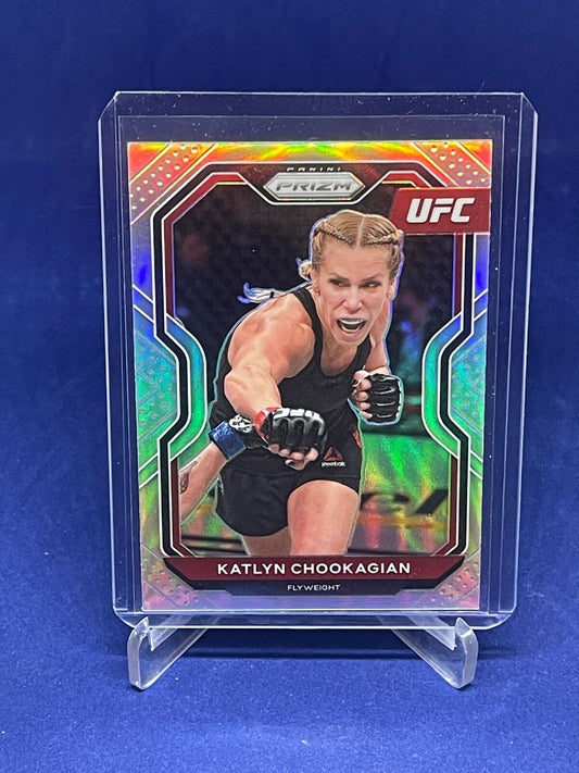 KATLYN CHOOKAGIAN 2021 PANINI PRIZM UFC SILVER PRIZM #75