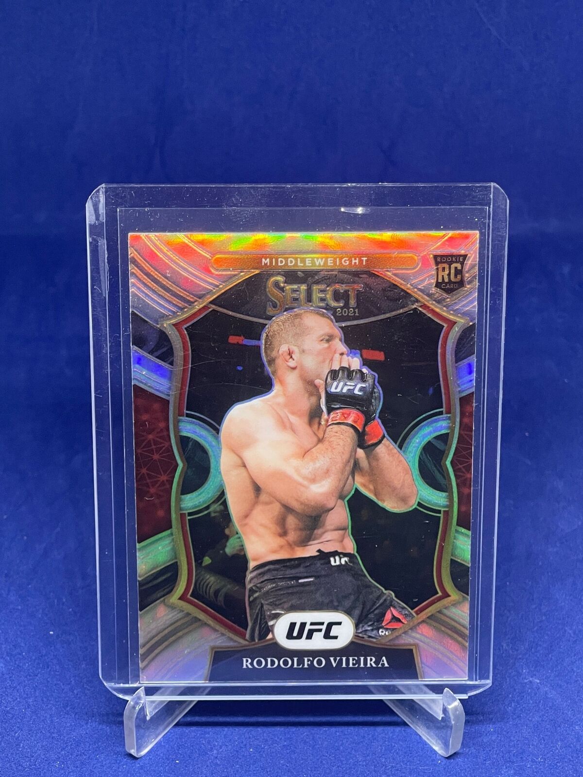 RODOLFO VIEIRA 2021 PANINI SELECT UFC CONCOURSE SILVER PRIZM ROOKIE RC #89