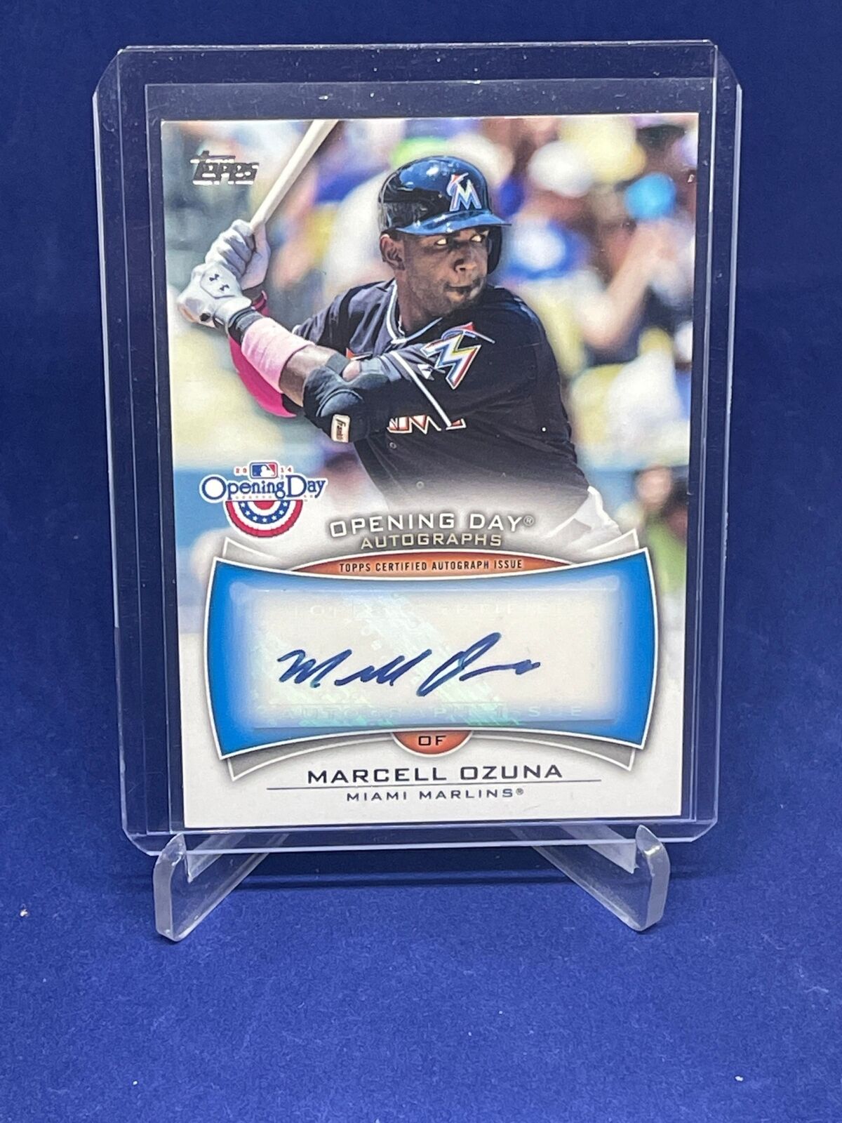 MARCELL OZUNA 2014 TOPPS OPENING DAY AUTOGRAPHS AUTO