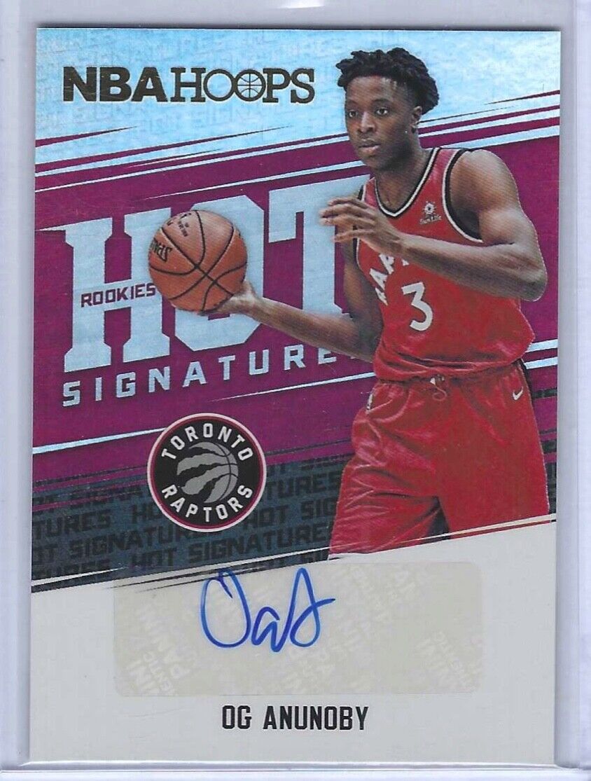 OG ANUNOBY 2017-18 PANINI NBA HOOPS HOT SIGNATURES ROOKIE AUTO RC #HSR-OG
