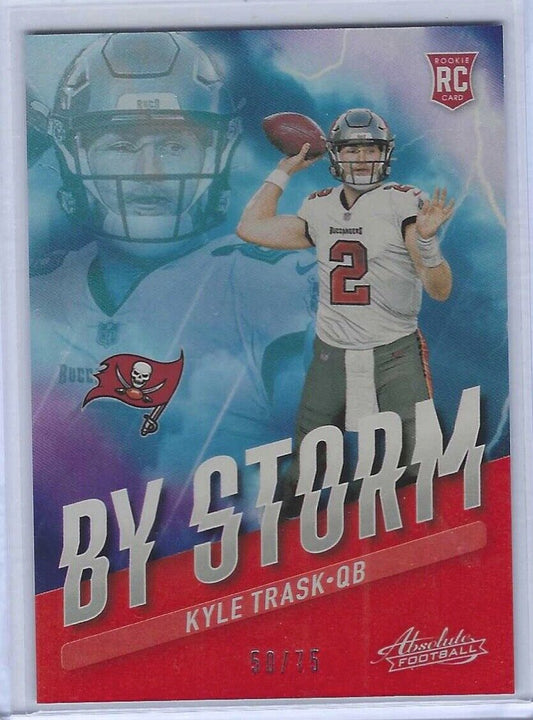KYLE TRASK 2021 PANINI ABSOLUTE RED FOIL BY STORM ROOKIE RC #D 50/75