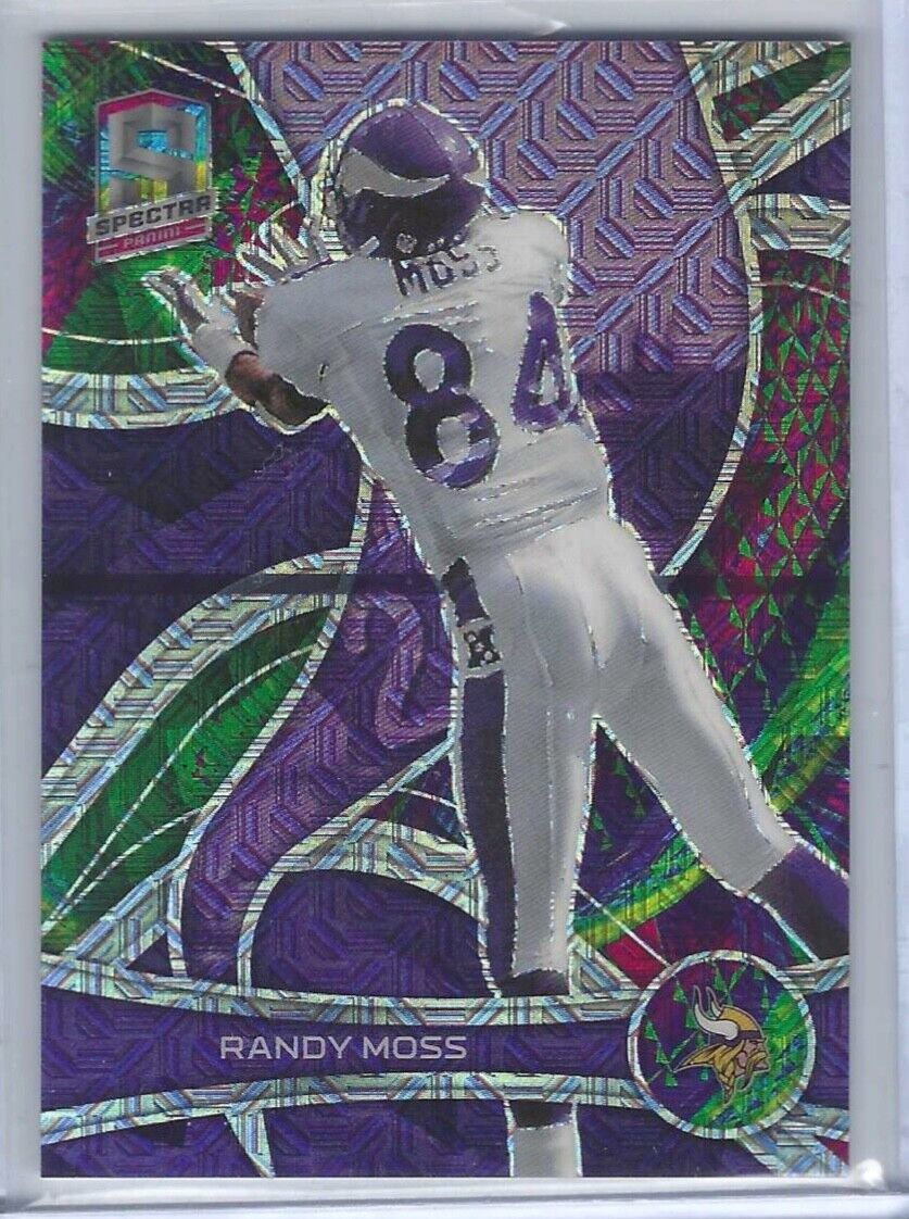 RANDY MOSS 2022 PANINI SPECTRA GREEN MOJO PRIZM #D 16/25