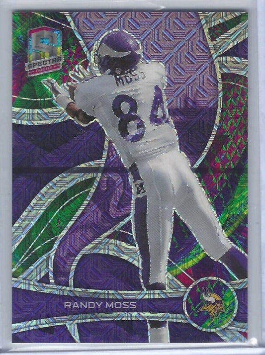 RANDY MOSS 2022 PANINI SPECTRA GREEN MOJO PRIZM #D 16/25