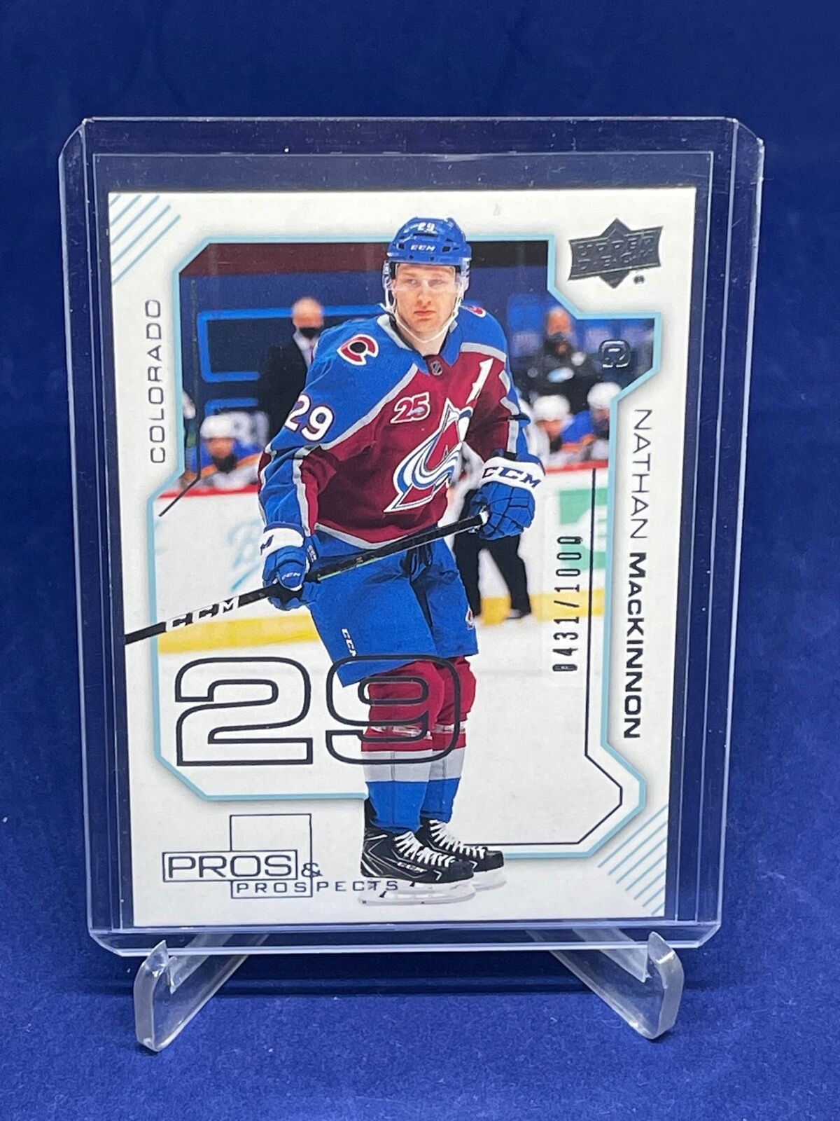 NATHAN MACKINNON 2020-21 UPPER DECK EXTENDED SERIES PROS & PROSPECTS #D 431/1000
