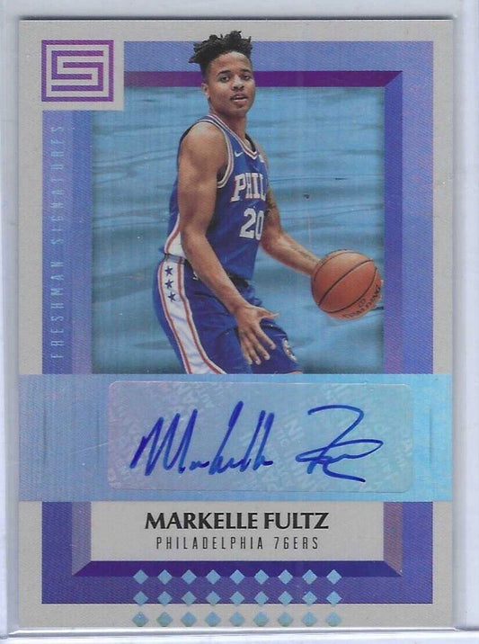 MARKELLE FULTZ 2017-18 PANINI STATUS FRESHMAN SIGNATURES ROOKIE AUTO RC #FS-MFS