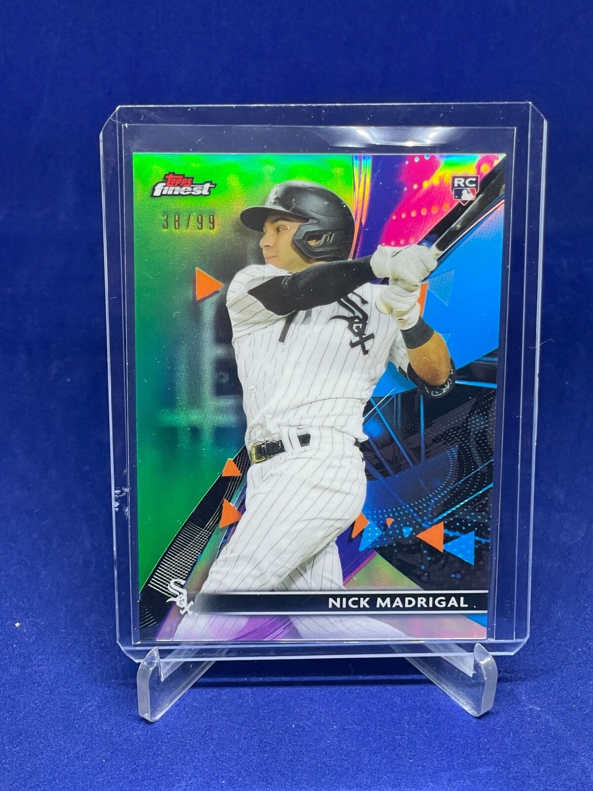 NICK MADRIGAL 2021 TOPPS FINEST GREEN REFRACTOR ROOKIE RC #D 38/99