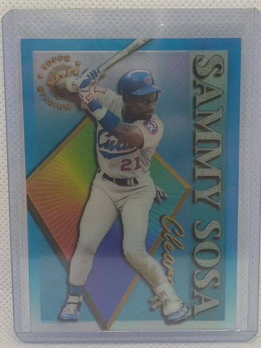 SAMMY SOSA 1995 TOPPS STADIUM CLUB MEMBERS ONLY CLEAR CUT #17
