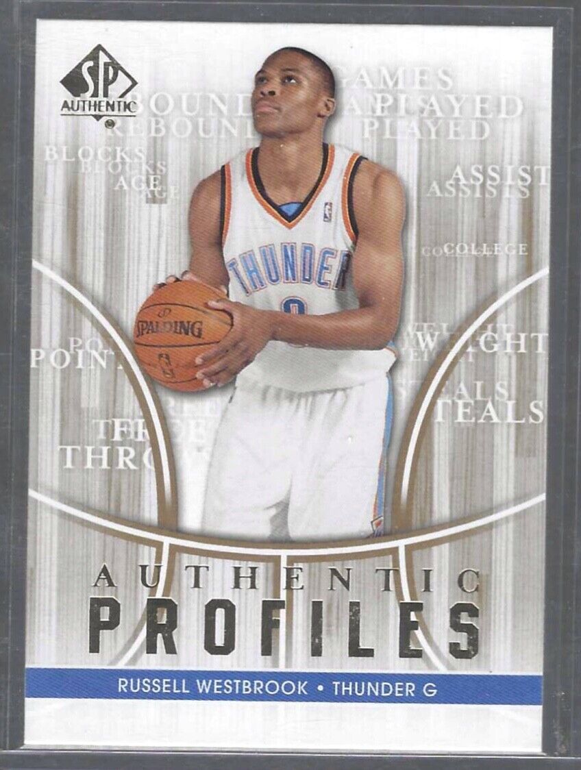 RUSSELL WESTBROOK 2008-09 UPPER DECK SP AUTHENTIC PROFILES ROOKIE RC #AP-49