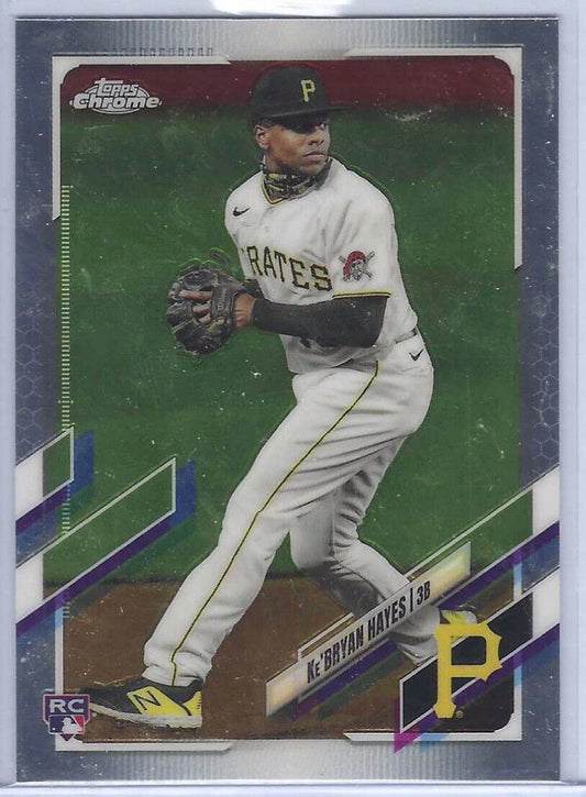 KE'BRYAN HAYES 2021 TOPPS CHROME BASE TRUE ROOKIE RC #191