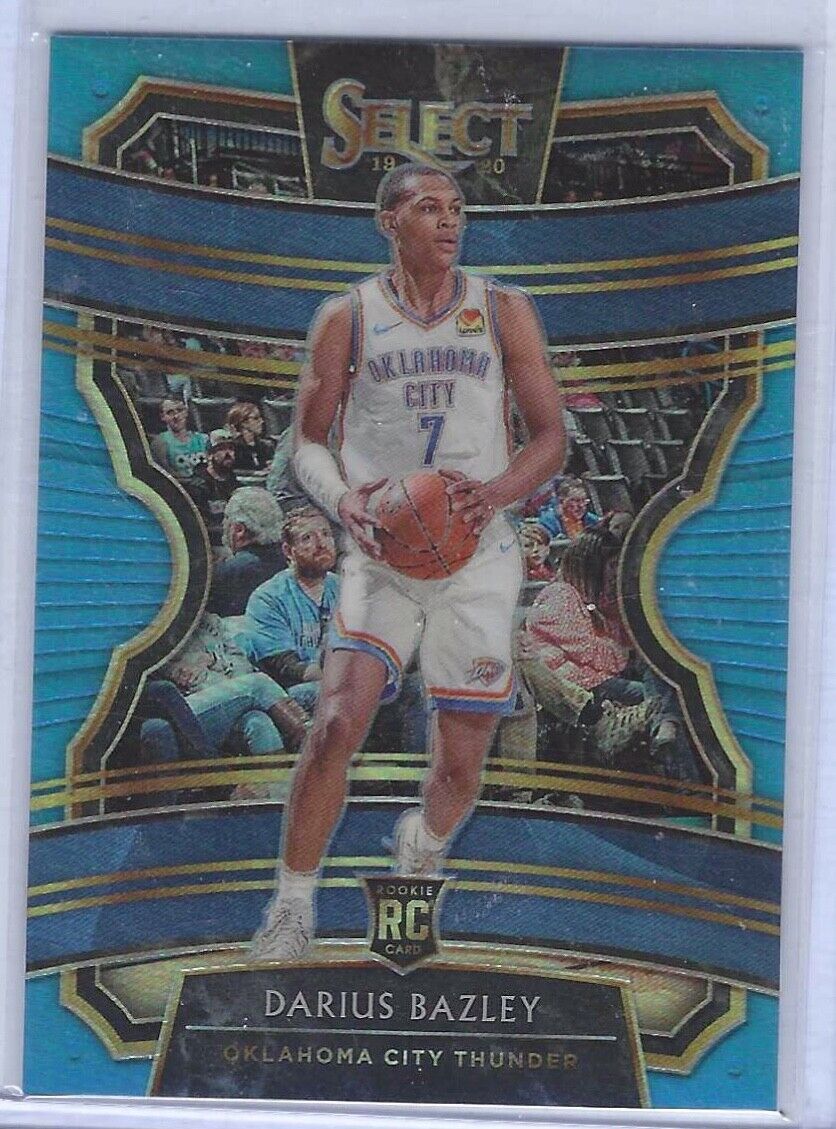 DARIUS BAZLEY 2019-20 SELECT BLUE PRIZM CONCOURSE LEVEL ROOKIE RC #D 271/299
