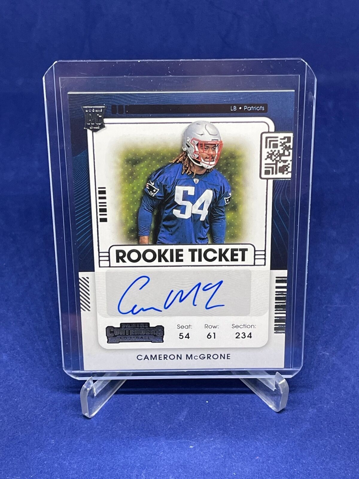 CAMERON MCGRONE 2021 PANINI CONTENDERS ROOKIE TICKET AUTO RC #224