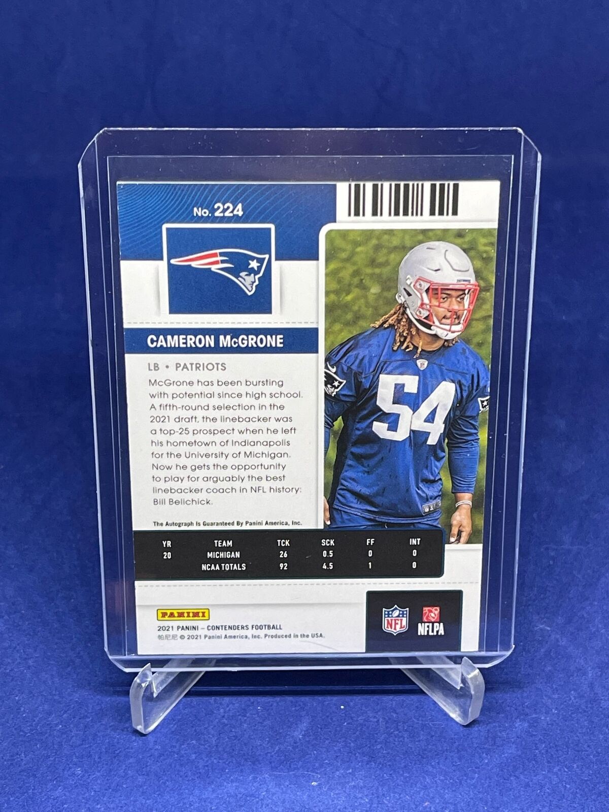 CAMERON MCGRONE 2021 PANINI CONTENDERS ROOKIE TICKET AUTO RC #224