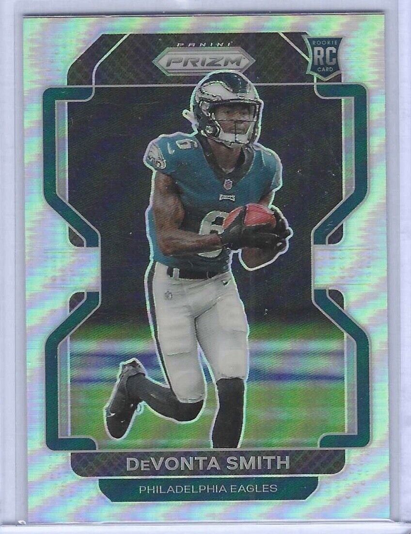 DEVONTA SMITH 2021 PANINI PRIZM SILVER PRIZM ROOKIE RC #335