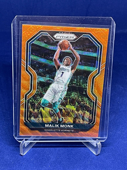 MALIK MONK 2020-21 PANINI PRIZM ORANGE WAVE PRIZM #D 20/60