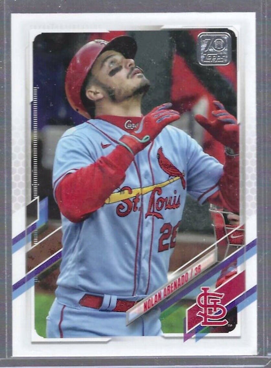 NOLAN ARENADO 2021 TOPPS UPDATE SERIES SP PHOTO VARIATION #US330