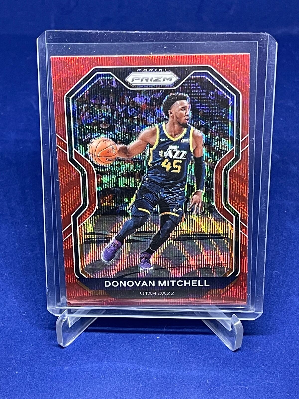 DONOVAN MITCHELL 2020-21 PANINI PRIZM RED RUBY WAVE PRIZM #67