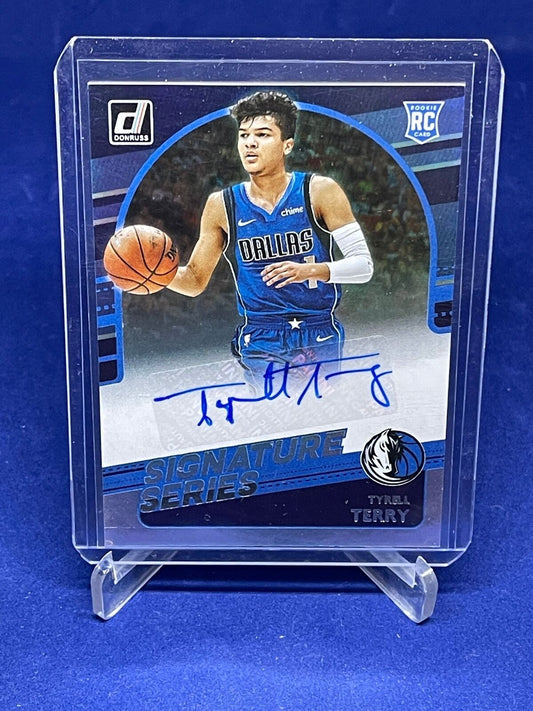 TYRELL TERRY 2020-21 PANINI DONRUSS SIGNATURE SERIES ROOKIE AUTO RC