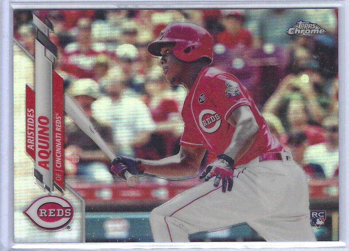 ARISTIDES AQUINO 2020 TOPPS CHROME SILVER REFRACTOR SP PHOTO VARIATION RC #20