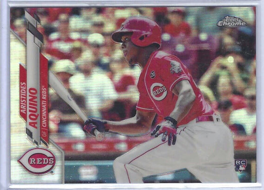 ARISTIDES AQUINO 2020 TOPPS CHROME SILVER REFRACTOR SP PHOTO VARIATION RC #20