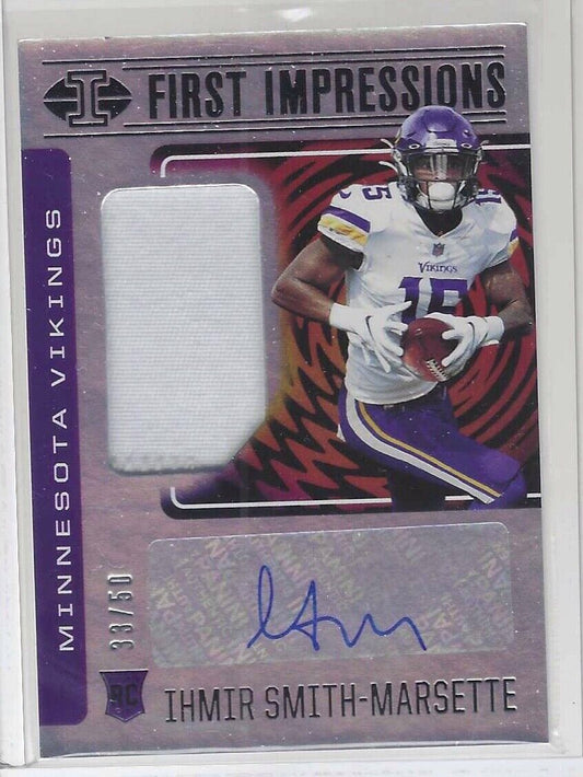 IHMIR SMITH-MARSETTE 2021 ILLUSIONS FIRST IMPRESSIONS PATCH AUTO RC #D 33/50