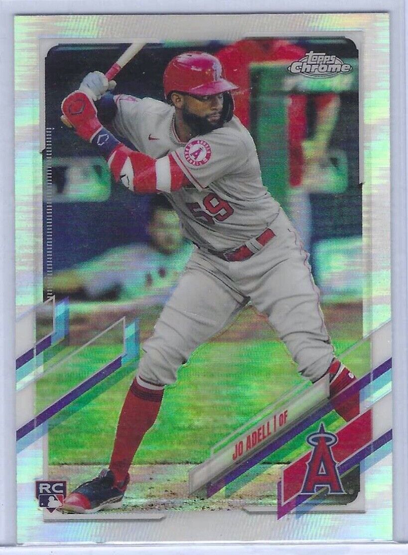 JO ADELL 2021 TOPPS CHROME SILVER REFRACTOR ROOKIE RC #142