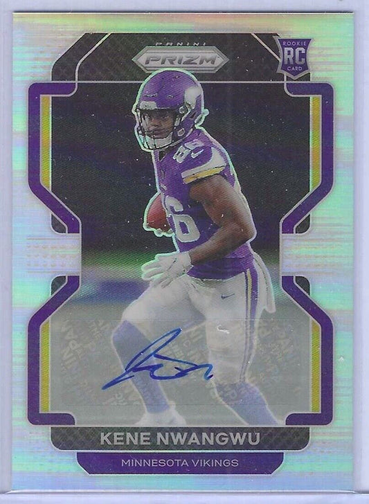 KENE NWANGWU 2021 PANINI PRIZM SILVER PRIZM ROOKIE AUTO RC #364