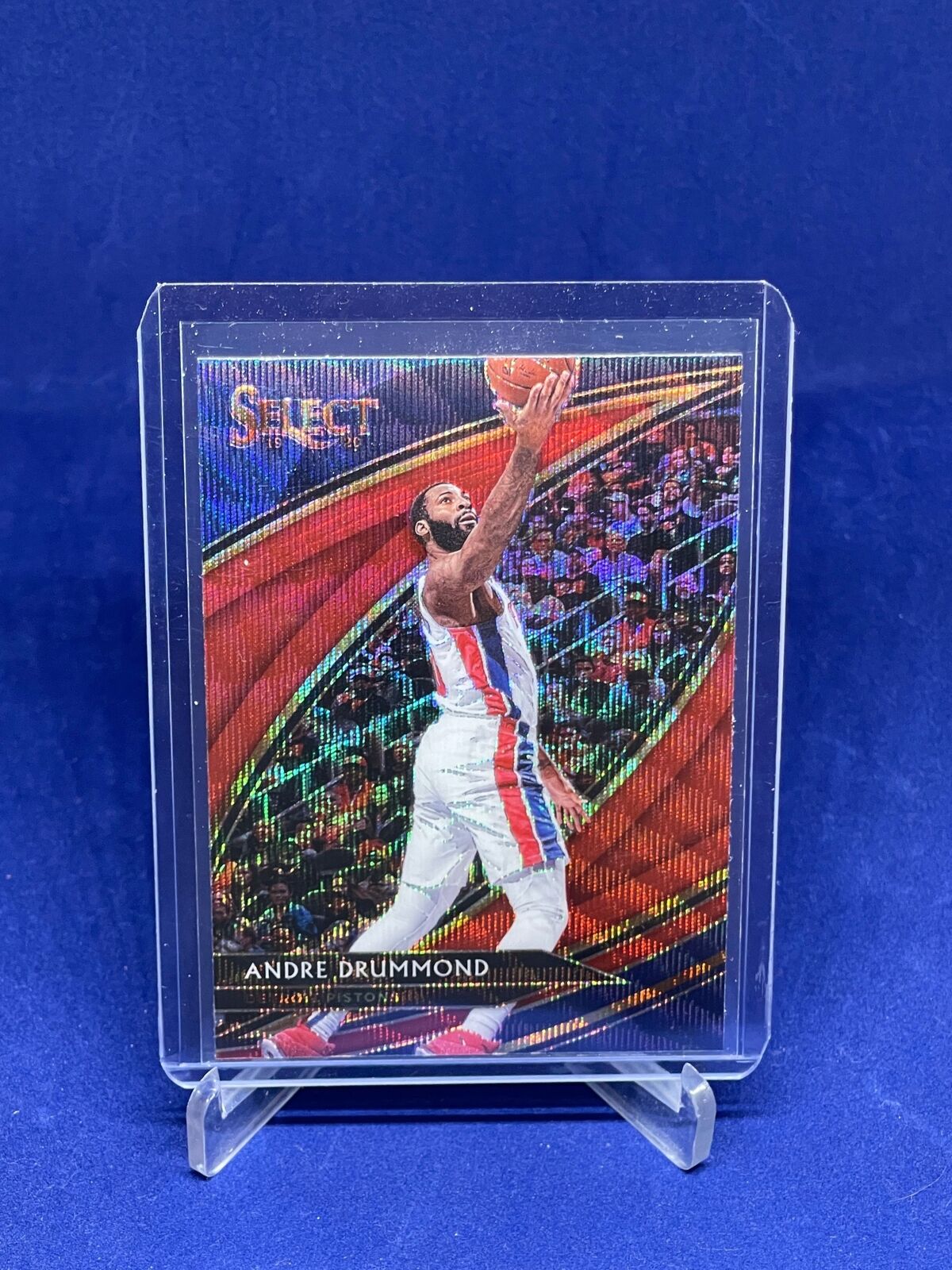 ANDRE DRUMMOND 2019-20 PANINI SELECT COURTSIDE RED WAVE PRIZM SP #220